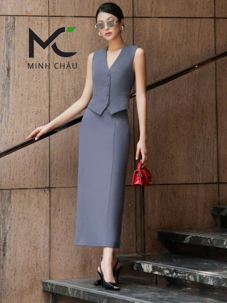 MAY ÁO GILE VEST THEO YÊU CẦU TẠI BÀU BÀNG – THỜI TRANG MINH CHÂU – 0903 442 280 #1 May Áo Gile Vest Theo Yêu Cầu tại Bàu Bàng