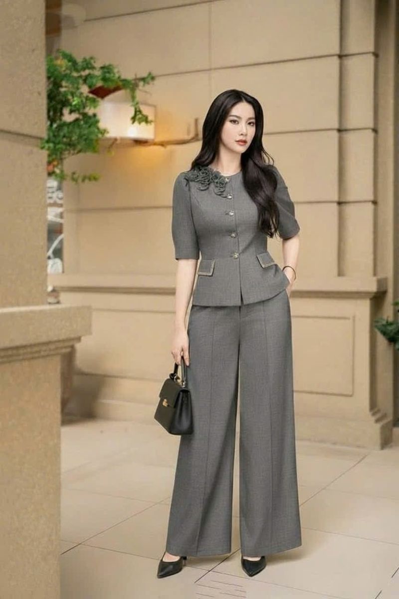 May Quần Tây Nữ Mặc Với Vest – Cách Phối Thành Bộ Công Sở